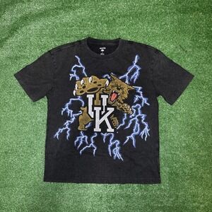 University of Kentucky Wildcats Hollister Blue Small Black Boxy Fit T-Shirt